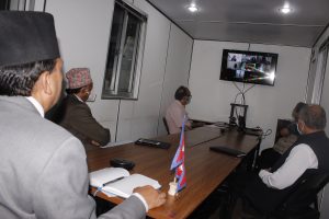 स्वास्थ्य  तथा जनसंख्या मन्त्रीद्धारा सातै प्रदेशका सामाजिक विकासमन्त्रीसँग छलफल