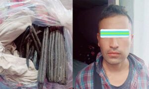 डेढ किलाे चरेससहित एक प्रहरी जवान पक्राउ डेढ किलाे चरेससहित एक प्रहरी जवान पक्राउ