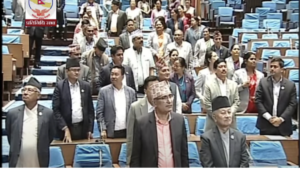 एमालेको नाराबाजीले प्रतिनिधिसभाको बैठक अवरुद्ध एमालेको नाराबाजीले प्रतिनिधिसभाको बैठक अवरुद्ध