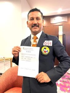 धनगढीका प्रकाश चन्द एसियन कराँते महासङ्घको रेफ्री धनगढीका प्रकाश चन्द एसियन कराँते महासङ्घको रेफ्री