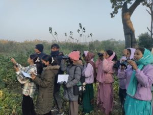 चरा अवलोकन गर्न तालतलैया चहार्दै चरा अवलोकन गर्न तालतलैया चहार्दै