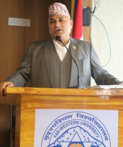 सुदूरपश्चिम विश्वविद्यालयलाई नमुना बनाउनु हाम्रो दायित्व हो : मुख्यमन्त्री शाह सुदूरपश्चिम विश्वविद्यालयलाई नमुना बनाउनु हाम्रो दायित्व हो : मुख्यमन्त्री शाह