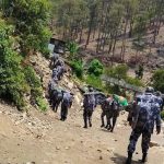 सशस्त्र प्रहरी बलको टोली बाजुरा र हुम्लाको सीमा लाम्पाटा पुग्यो